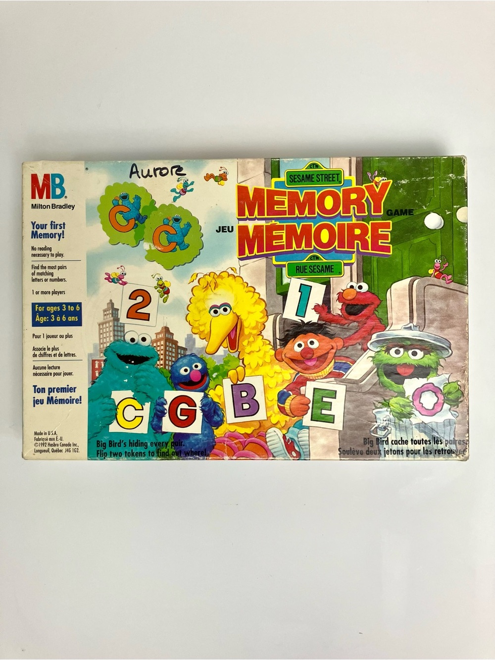 Vintage Sesame Street Memoy Game Hasbro 90s Games 1990s Nostalgia Near Complete